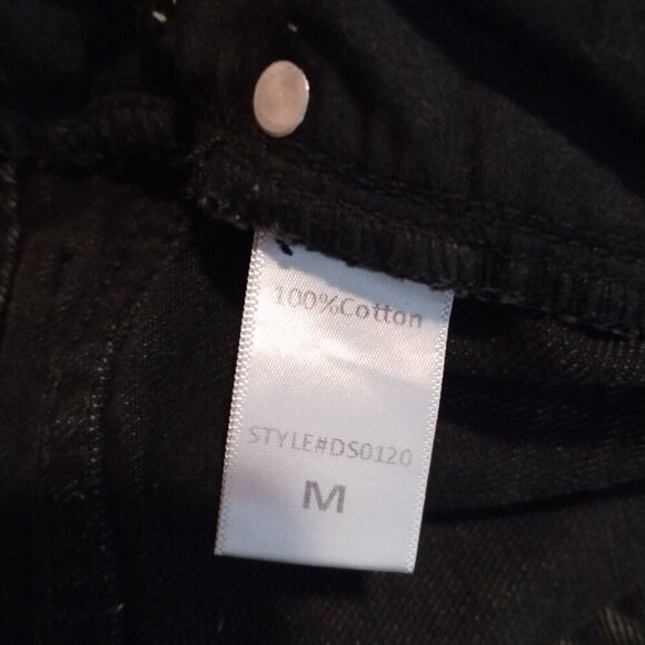 Mustard seeds Sofia Cohn Distressed High-Rise Cut Off Denim‎ Shorts Cuffed Hem - Picture 4 of 4